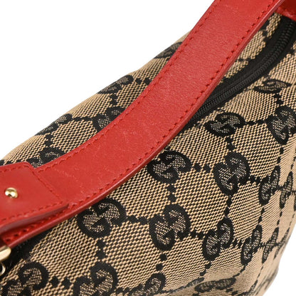 Gucci Red Beige GG Hobo Handbag