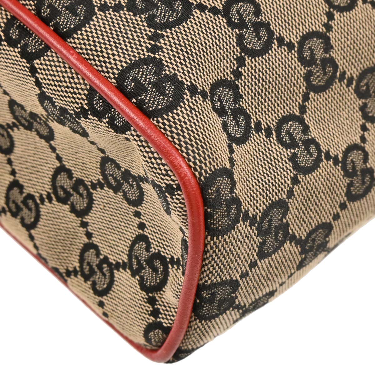 Gucci Red Beige GG Hobo Handbag