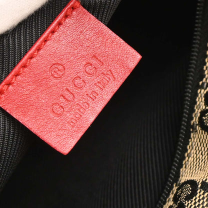 Gucci Red Beige GG Hobo Handbag