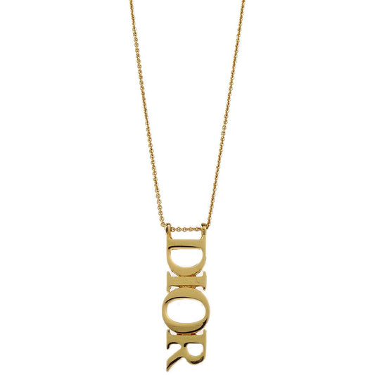 Christian Dior Necklace Pendant Gold