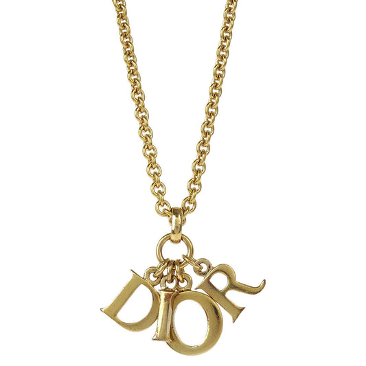 Christian Dior Necklace Pendant Gold
