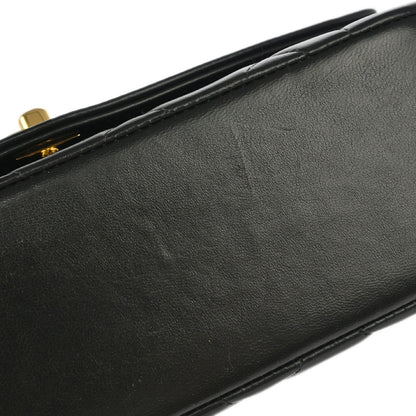 Chanel 1996-1997 Black Lambskin Small Diana Shoulder Bag
