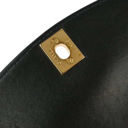 Chanel 1996-1997 Black Lambskin Small Diana Shoulder Bag