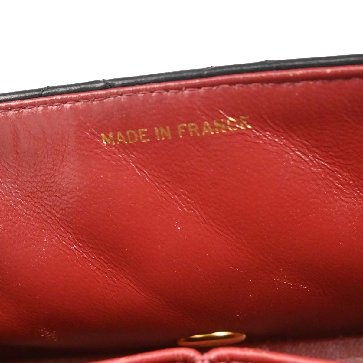 Chanel 1989-1991 Black Lambskin Turnlock Mini Full Flap Shoulder Bag