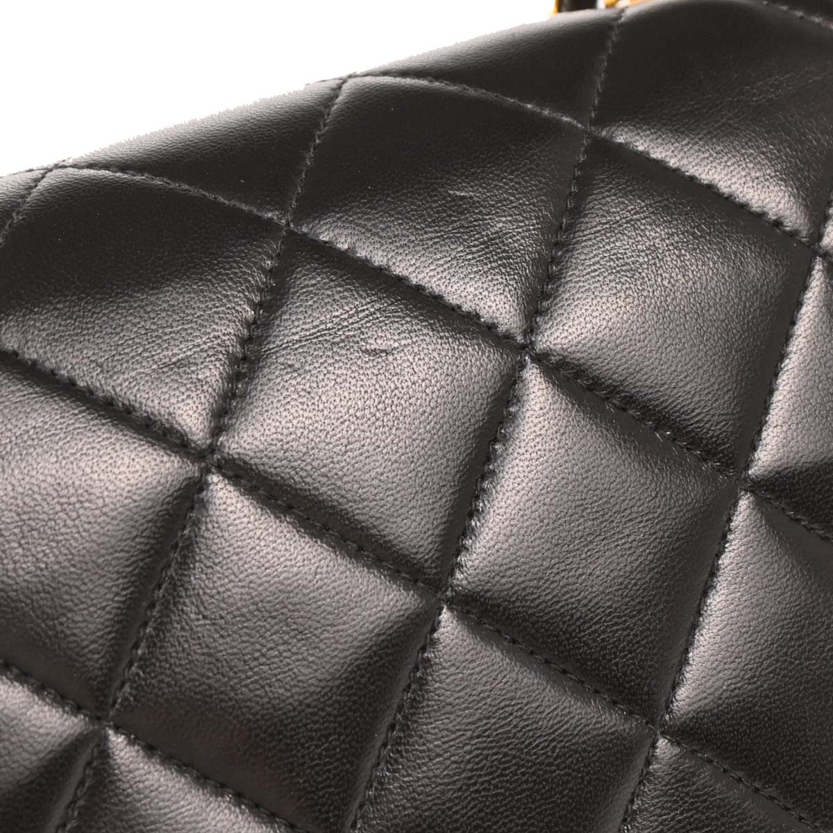 Chanel 1994-1996 Black Lambskin Small Diana Shoulder Bag
