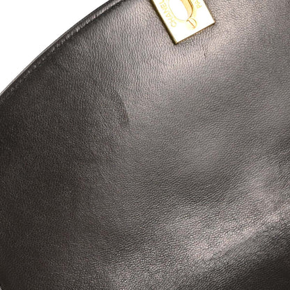 Chanel 1991-1994 Black Lambskin Small Diana Shoulder Bag