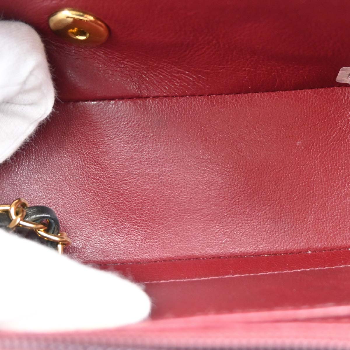 Chanel 1991-1994 Black Lambskin Small Diana Shoulder Bag