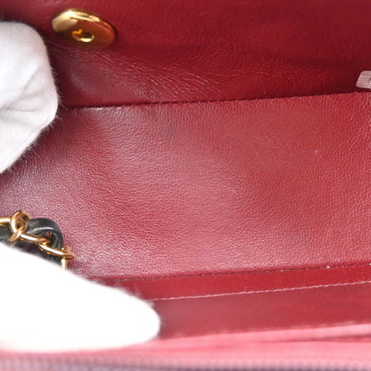 Chanel 1991-1994 Black Lambskin Small Diana Shoulder Bag