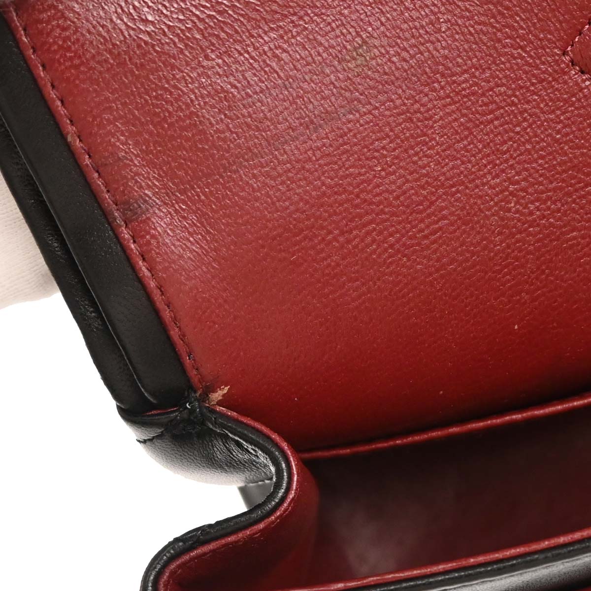 Chanel 1989-1991 Black Lambskin Small Classic Double Flap Shoulder Bag