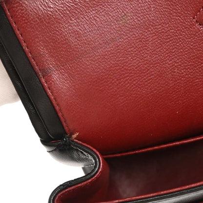 Chanel 1989-1991 Black Lambskin Small Classic Double Flap Shoulder Bag