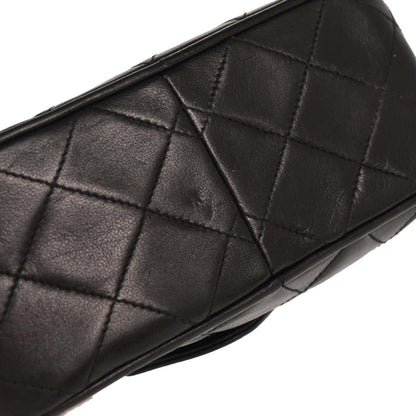 Chanel 1989-1991 Black Lambskin Camera Bag Mini