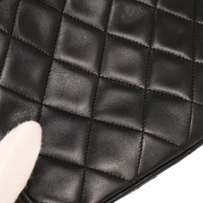 Chanel 1989-1991 Black Lambskin Camera Bag Mini