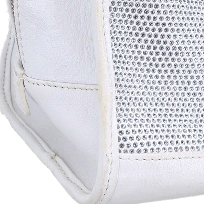 Loewe 2008 White Leather Sequins Amazona 28 Handbag