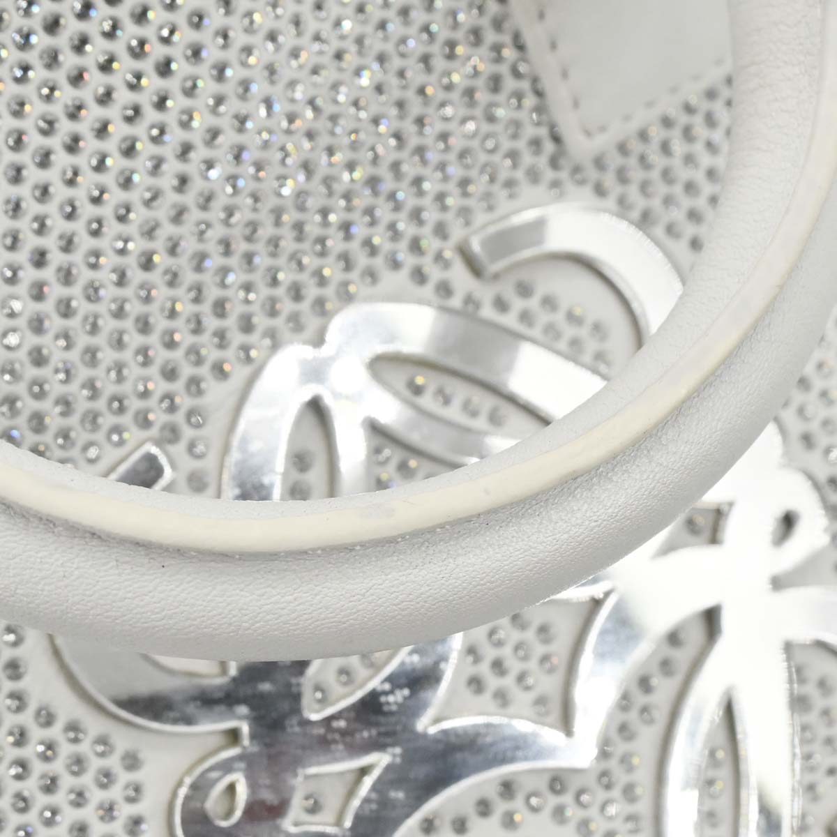 Loewe 2008 White Leather Sequins Amazona 28 Handbag