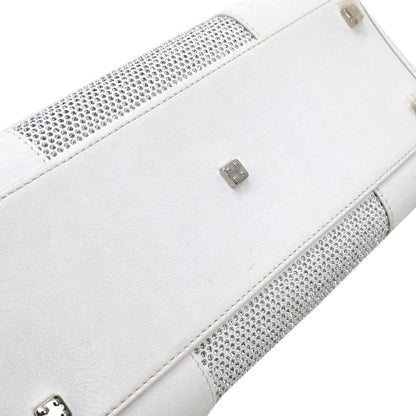 Loewe 2008 White Leather Sequins Amazona 28 Handbag