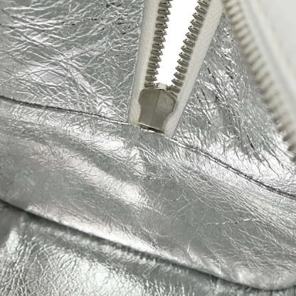 Loewe 2008 White Leather Sequins Amazona 28 Handbag