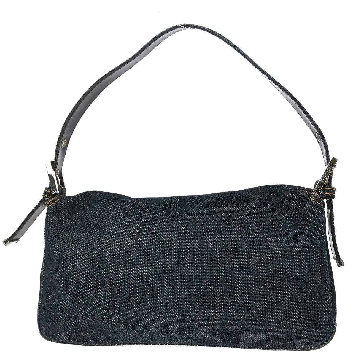 Fendi Blue Denim Baguette Handbag
