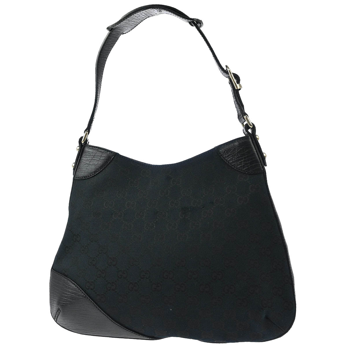 Gucci Black GG Horsebit Handbag