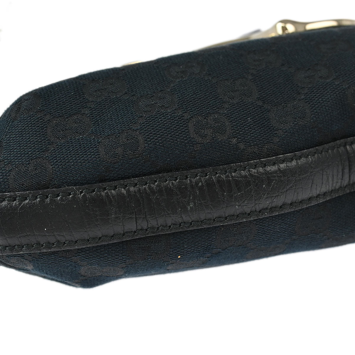 Gucci Black GG Horsebit Handbag