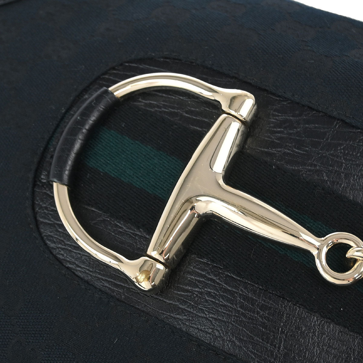 Gucci Black GG Horsebit Handbag