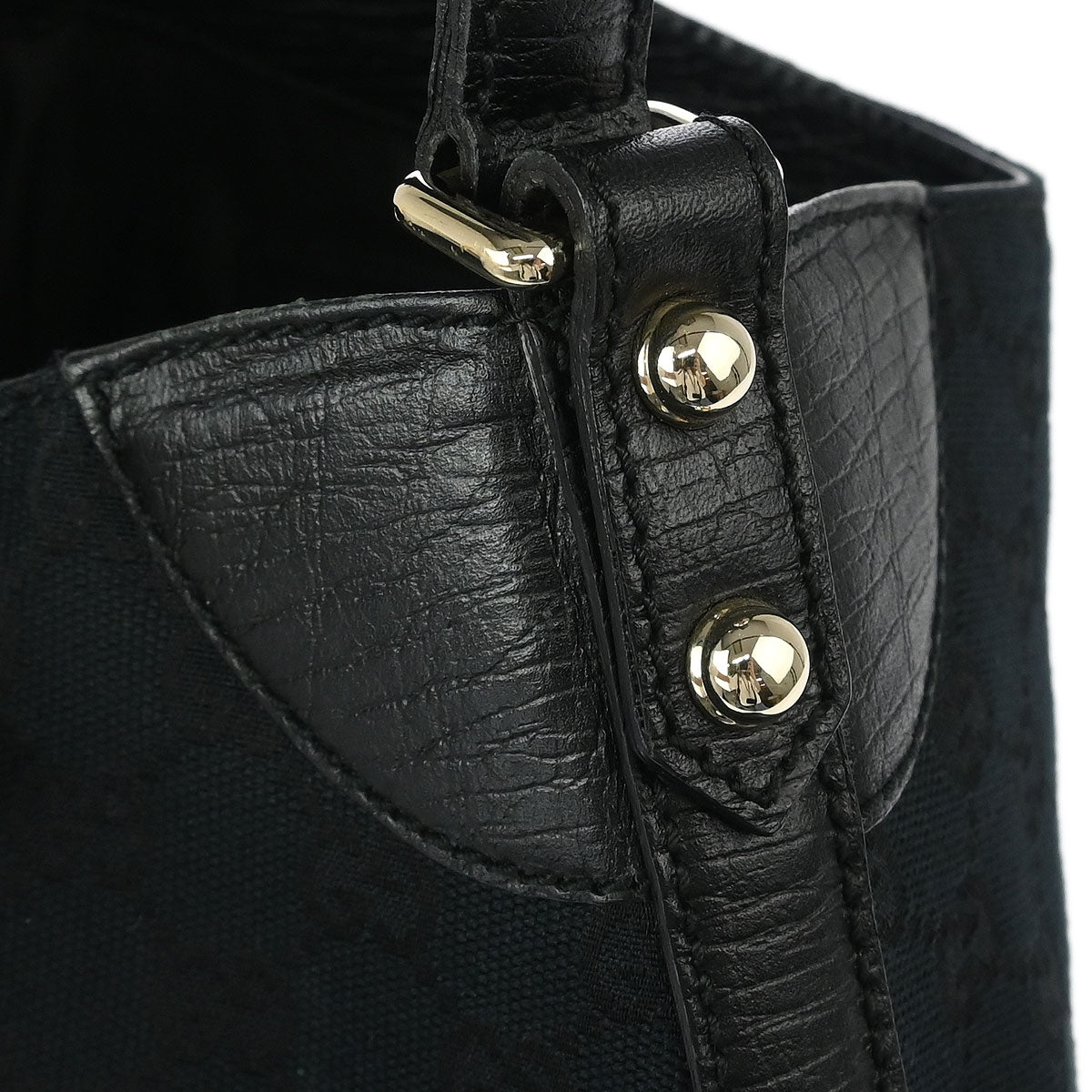 Gucci Black GG Horsebit Handbag