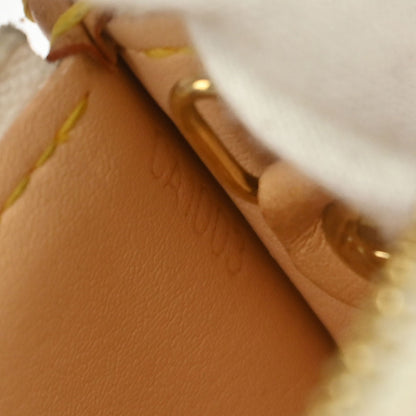Louis Vuitton 2003 White Multicolor Pochette Cles Coin Purse M92655
