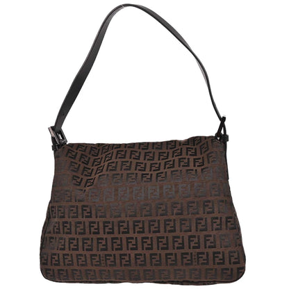 Fendi Brown Zucchino Mamma Baguette Handbag