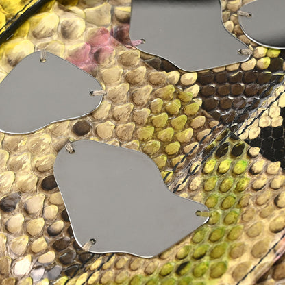 Fendi * Beige Python Baguette Handbag