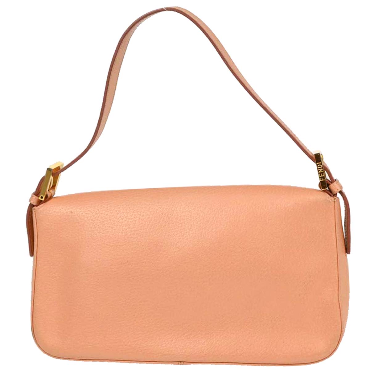 Fendi Pink Leather Baguette Handbag