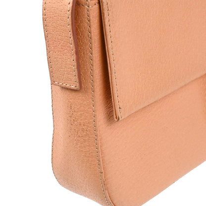 Fendi Pink Leather Baguette Handbag