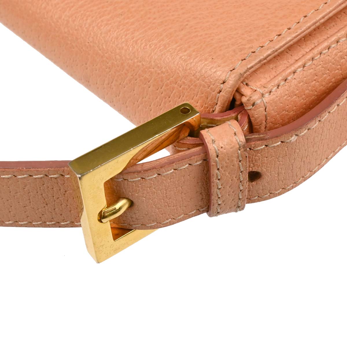 Fendi Pink Leather Baguette Handbag