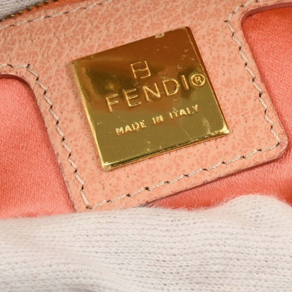 Fendi Pink Leather Baguette Handbag