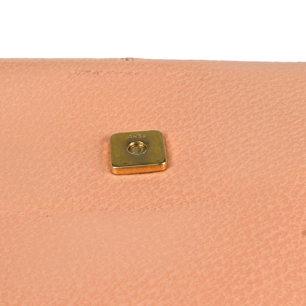 Fendi Pink Leather Baguette Handbag
