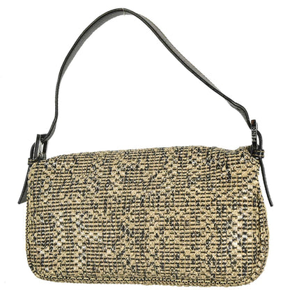 Fendi * Beige Python Baguette Handbag
