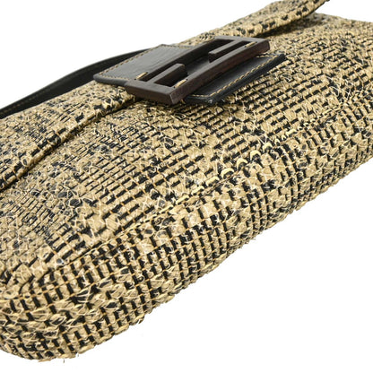 Fendi * Beige Python Baguette Handbag