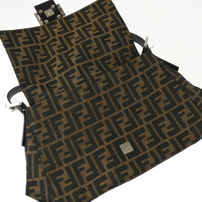 Fendi Brown Zucca Mamma Baguette Handbag