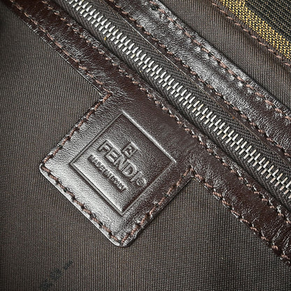 Fendi Brown Zucca Mamma Baguette Handbag