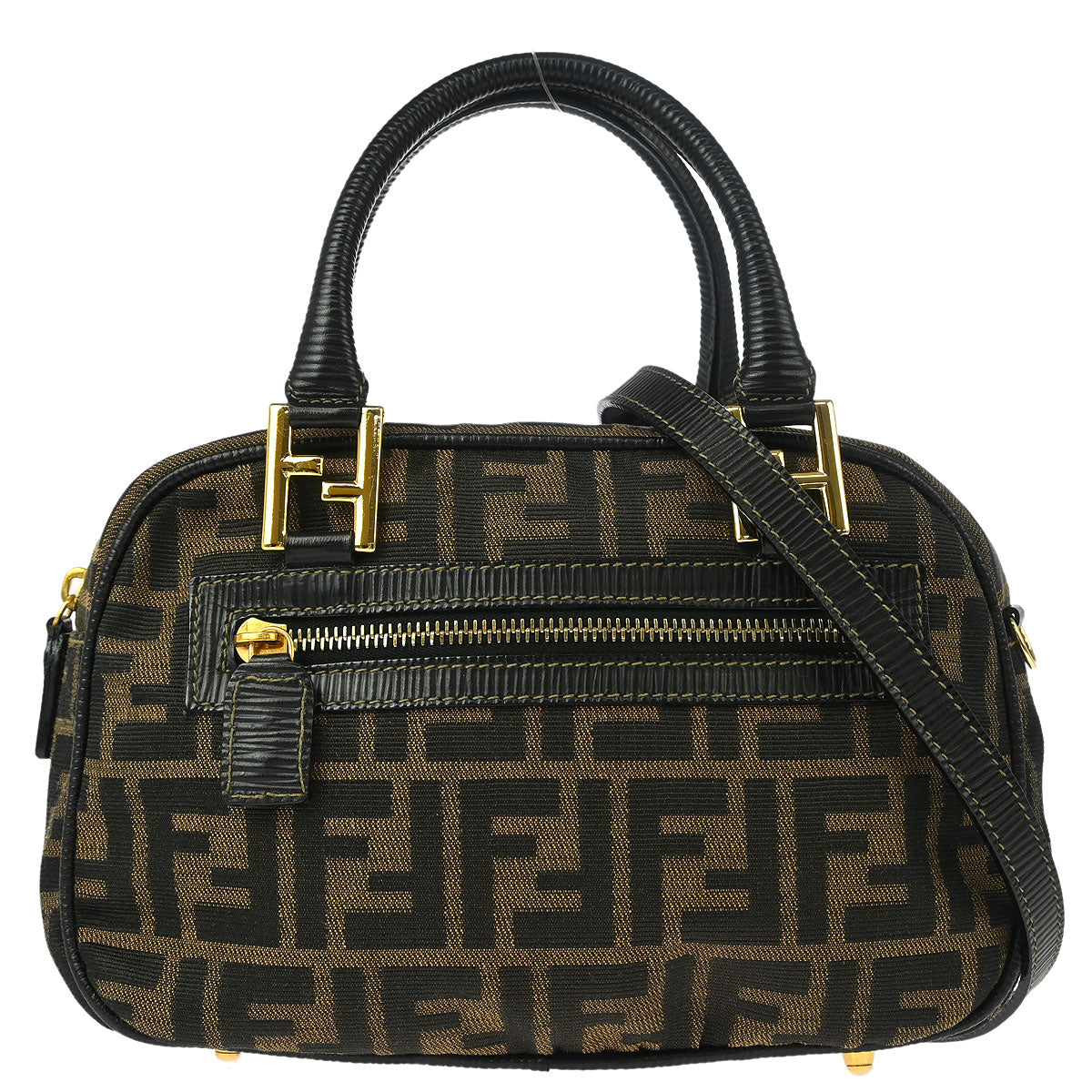 Fendi Brown Black Zucca Handbag