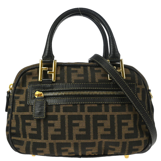 Fendi Brown Black Zucca Handbag