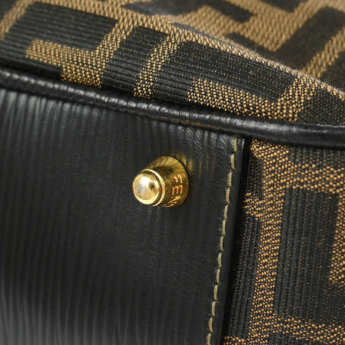 Fendi Brown Black Zucca Handbag