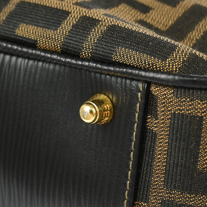 Fendi Brown Black Zucca Handbag
