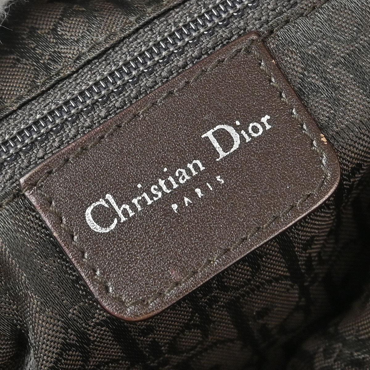 Christian Dior Brown Mouton Flight Shoulder Bag