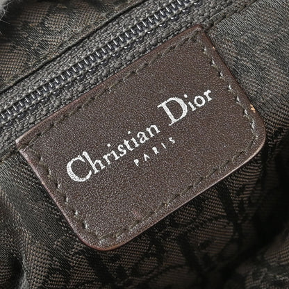 Christian Dior Brown Mouton Flight Shoulder Bag