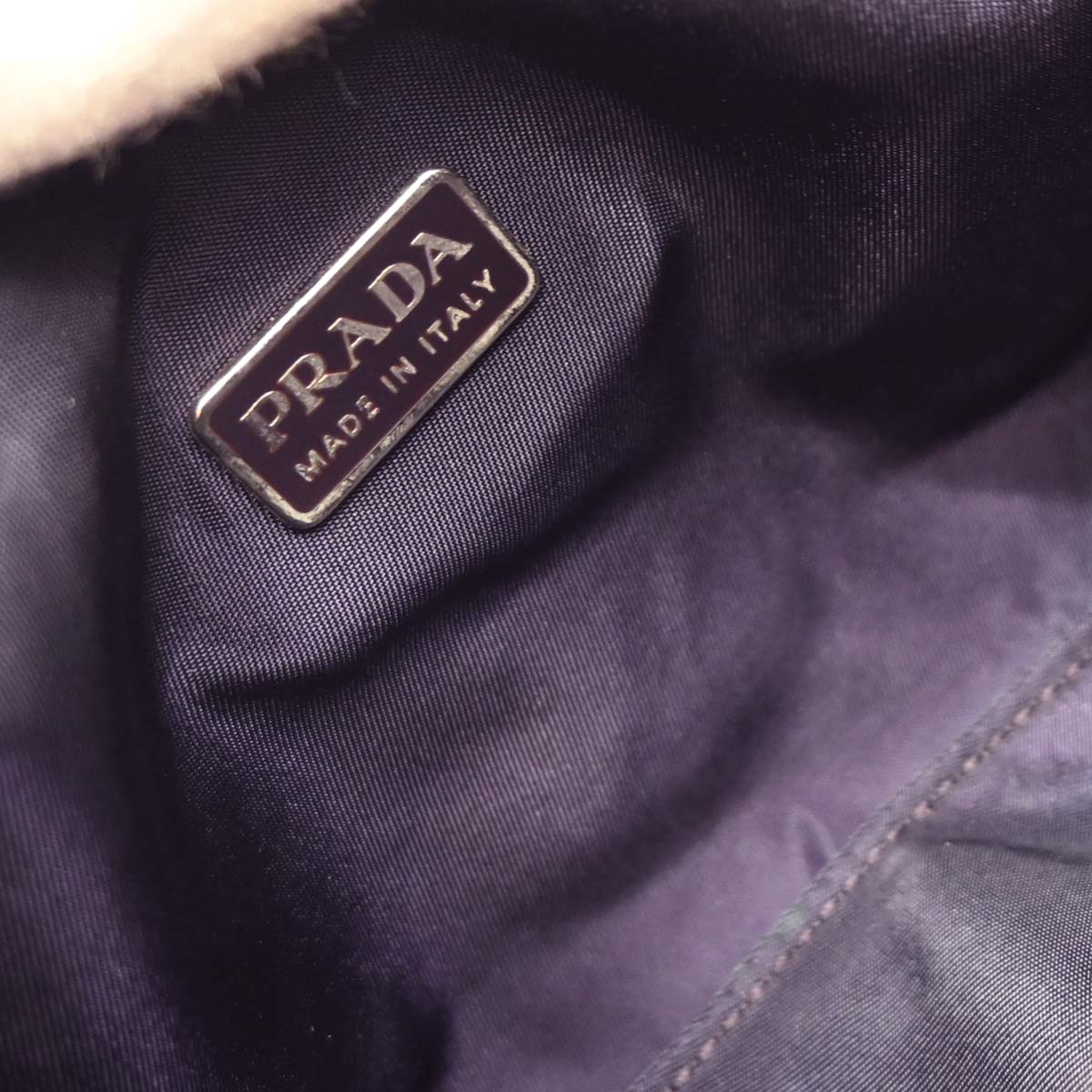 Prada Purple Nylon Handbag