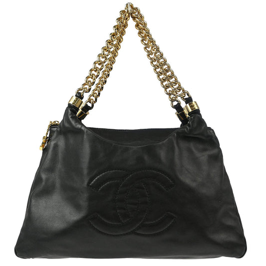Chanel 2006-2008 Black Calfskin Rodeo Drive Shoulder Bag