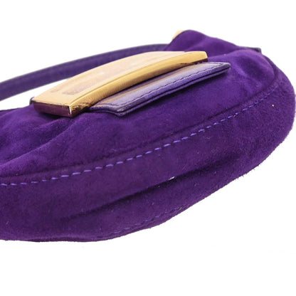 Fendi Purple Suede Mini Handbag