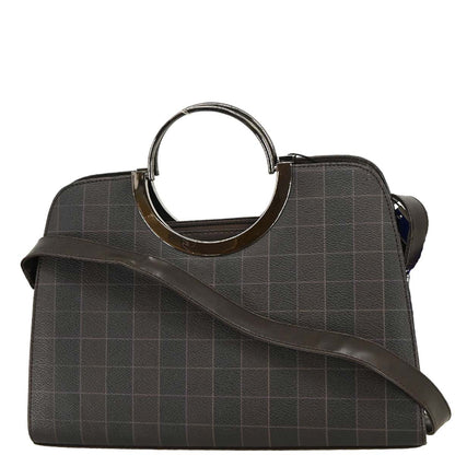 Yves Saint Laurent Black Leather 2way Shoulder Handbag