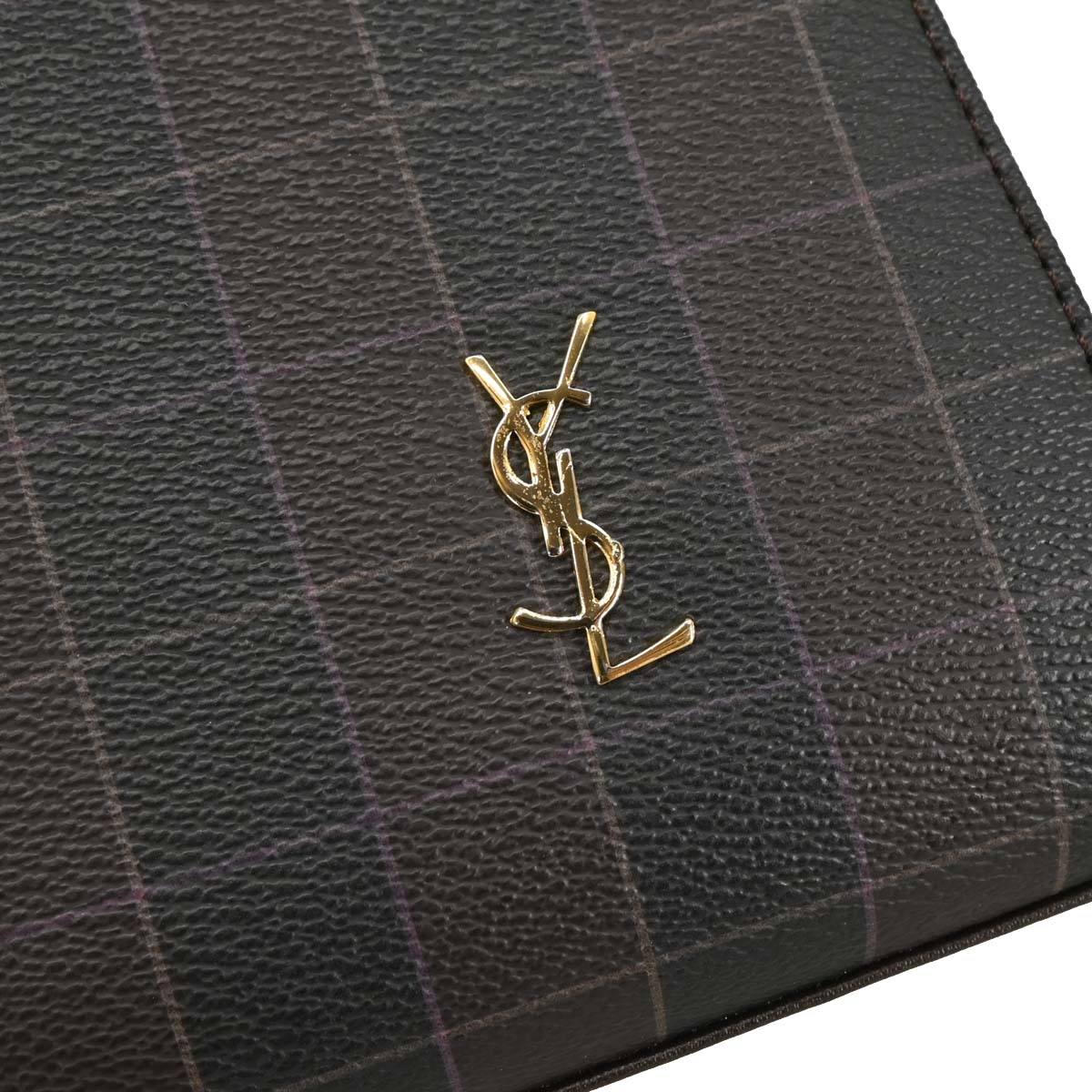 Yves Saint Laurent Black Leather 2way Shoulder Handbag
