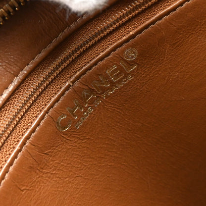Chanel 2000-2002 Brown Caviar Medallion Tote Handbag