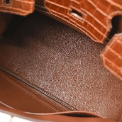 Hermes * 2009 Miel Porosus Birkin 30 Handbag